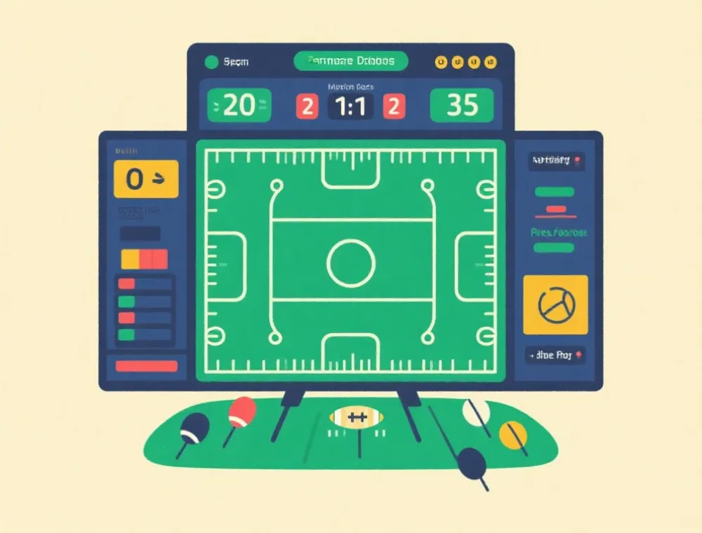 賽程與比分功能示意